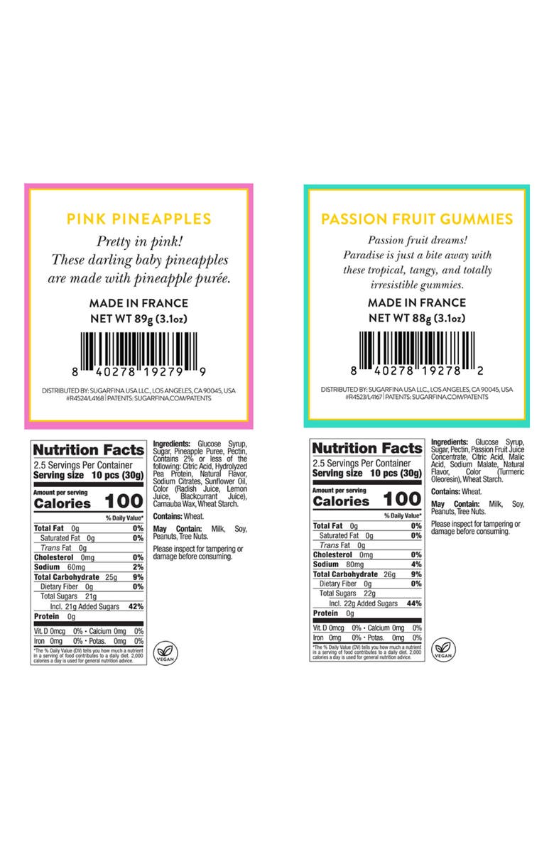 sugarfina Tropical Treats 2-Piece Bento Box, Alternate, color, 