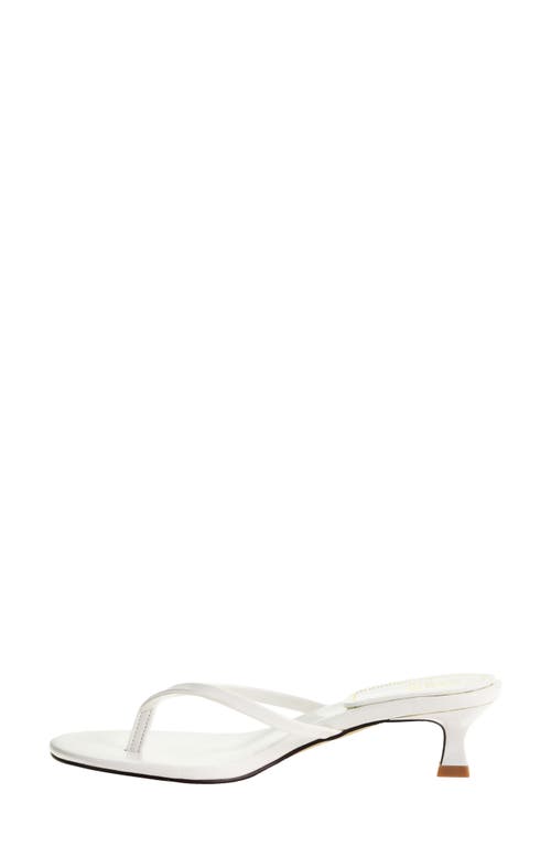 Chinese Laundry Brissa Kitten Heel Flip Flop In White