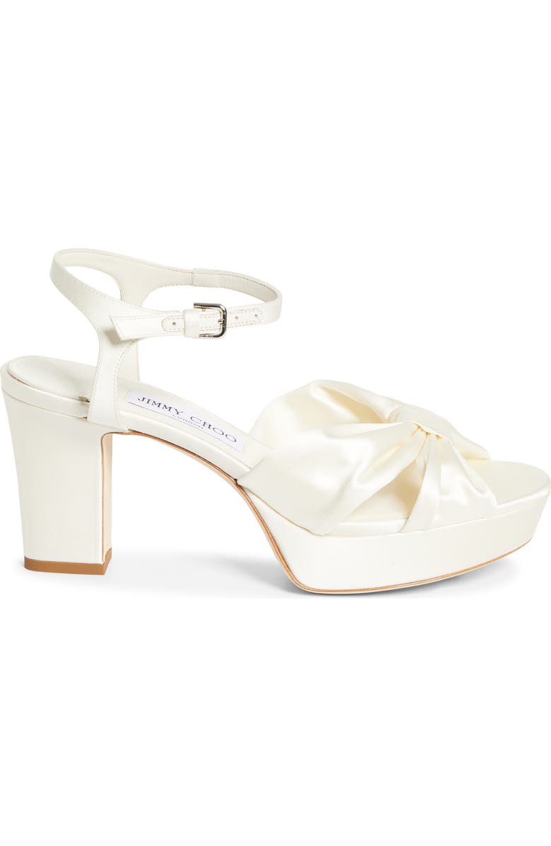 Jimmy Choo Heloise Platform Sandal, Alternate, color, Ivory