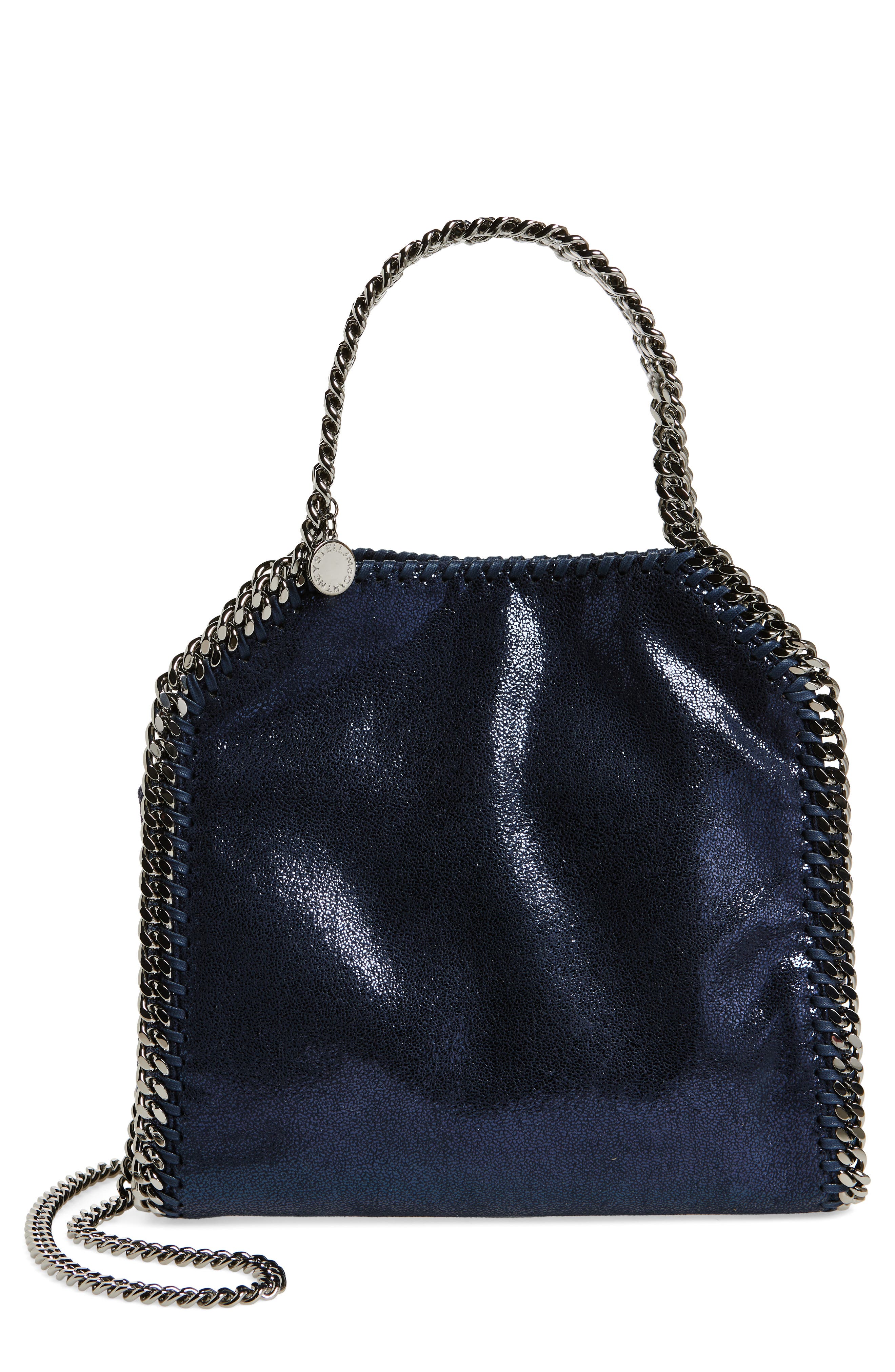 Stella McCartney Mini Falabella Faux Leather Crossbody Bag, Main, color, 