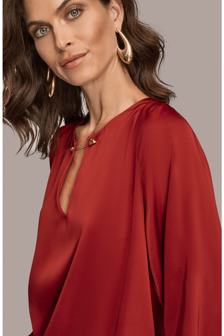 Chain Satin Top, Alternate, color, METROPOLITAN RED