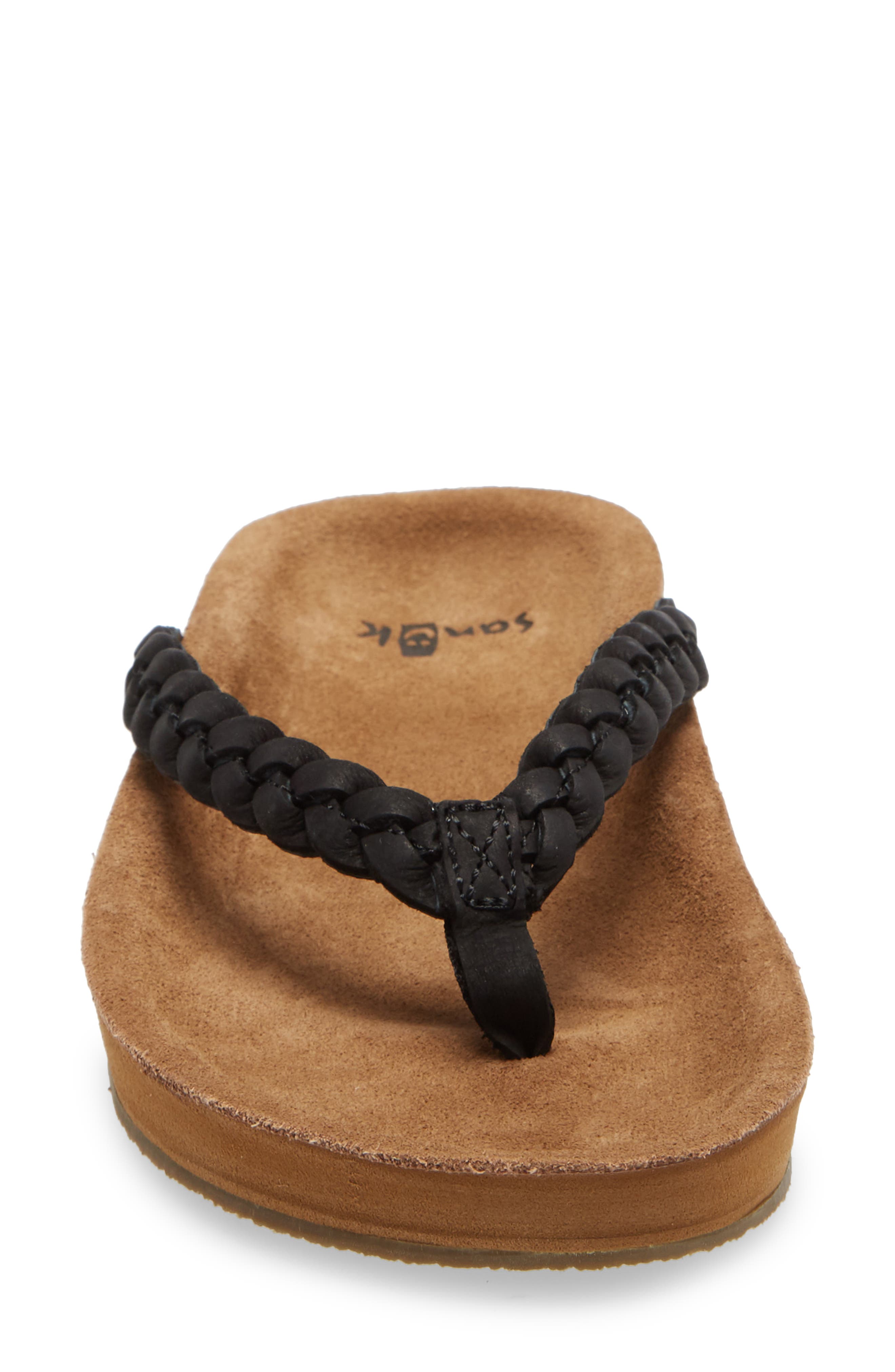 Sanuk She Loungy Braid Flip Flop, Alternate, color, 