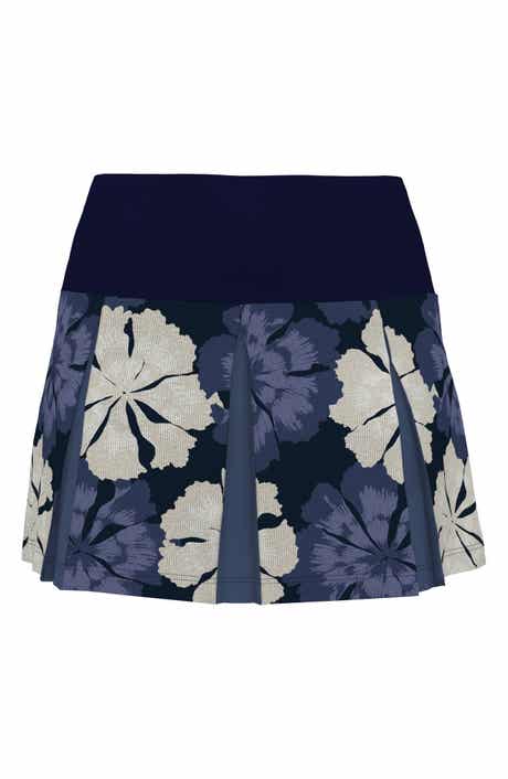 Fuji Floral Ribbed Performance Miniskort