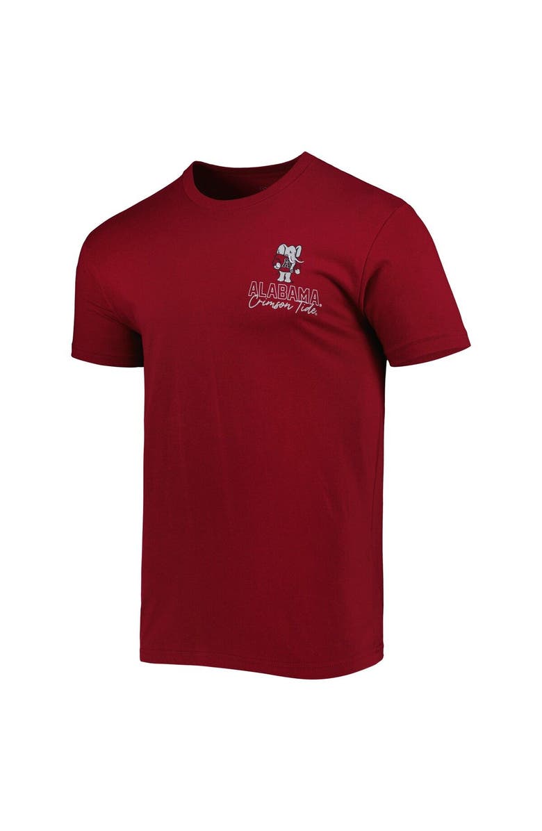 IMAGE ONE Men's Crimson Alabama Crimson Tide Vintage Through the Years 2-Hit T-Shirt, Alternate, color, Crimson