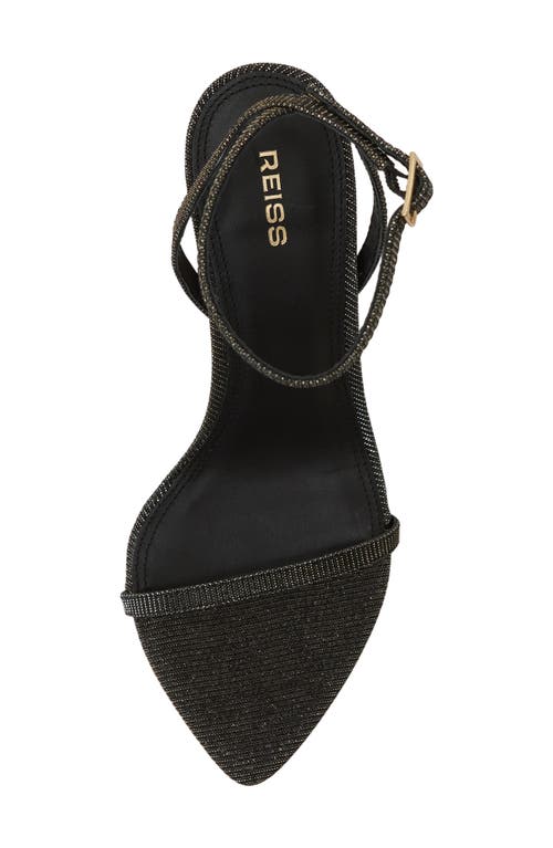 Reiss Ankle Strap Pointed Toe Sandal In Brown