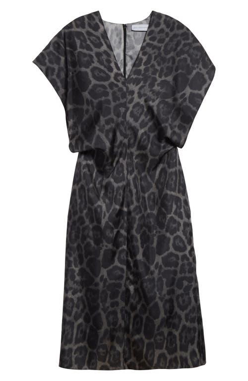 Stella Mccartney Leopard-print V-neck Midi Dress