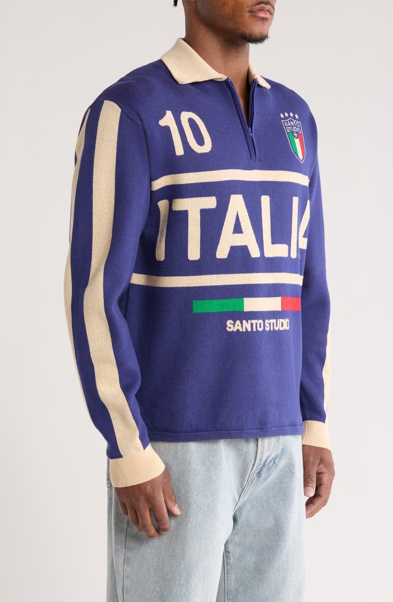 SANTO STUDIO Team Italia Half-Zip Sweater, Alternate, color, 