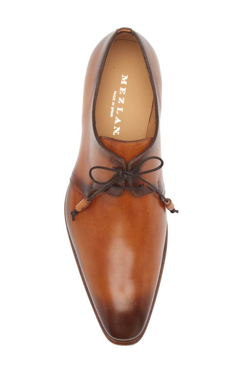 Mezlan Tassel Lace Derby In Cognac