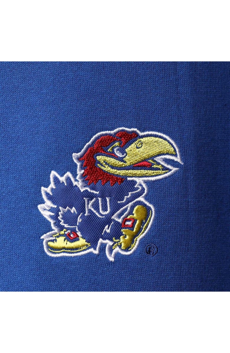 COLOSSEUM Men's Colosseum Royal Kansas Jayhawks Tortugas Logo Quarter-Zip Jacket, Alternate, color, Royal
