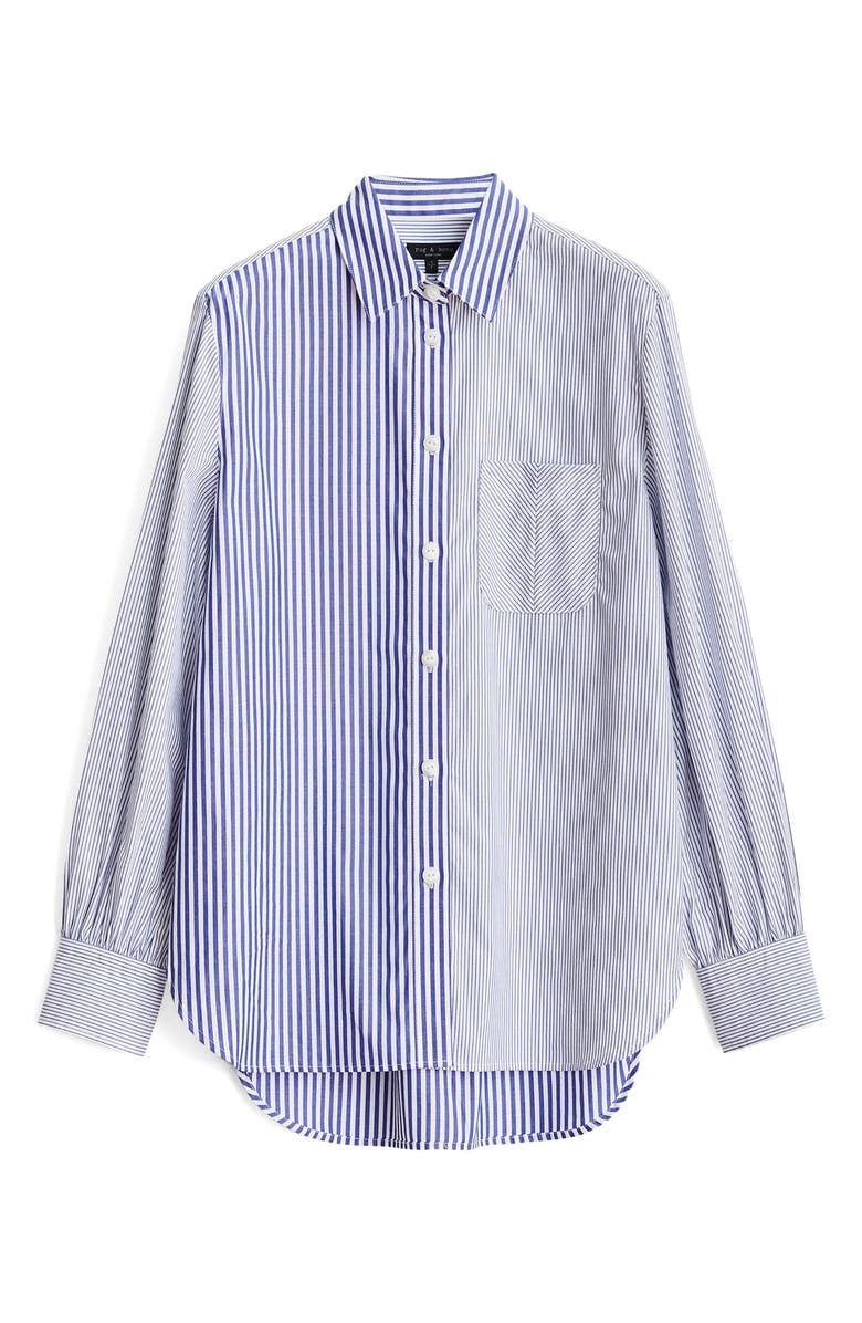 rag & bone Maxine Multistripe Shirt, Alternate, color, 