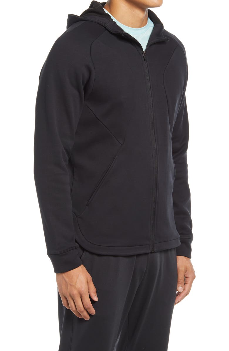 Zella Men's Training Day Hooded Fleece Jacket, Alternate, color, 