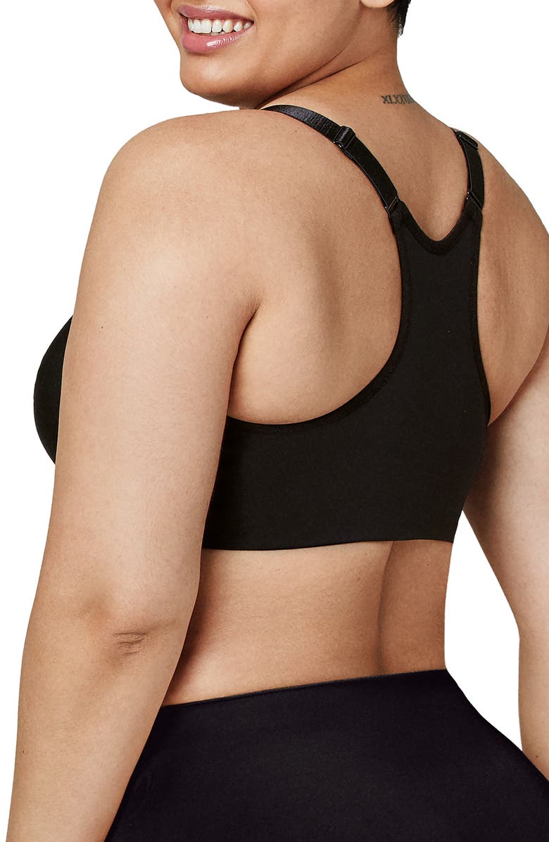 Glamorise WonderWire<sup>®</sup> Front Close Smoothing Underwire Bra, Alternate, color, Black