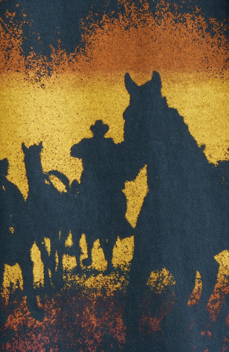 ONE OF THESE DAYS Velvet Morning Cotton Graphic T-Shirt, Alternate, color, Washed Black