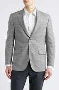 Peter Millar Flynn Classic Fit Check Wool & Silk Blend Sport Coat