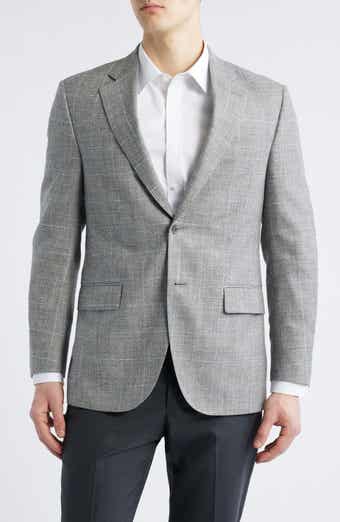 Peter Millar Flynn Classic Fit Check Wool & Silk Blend Sport Coat
