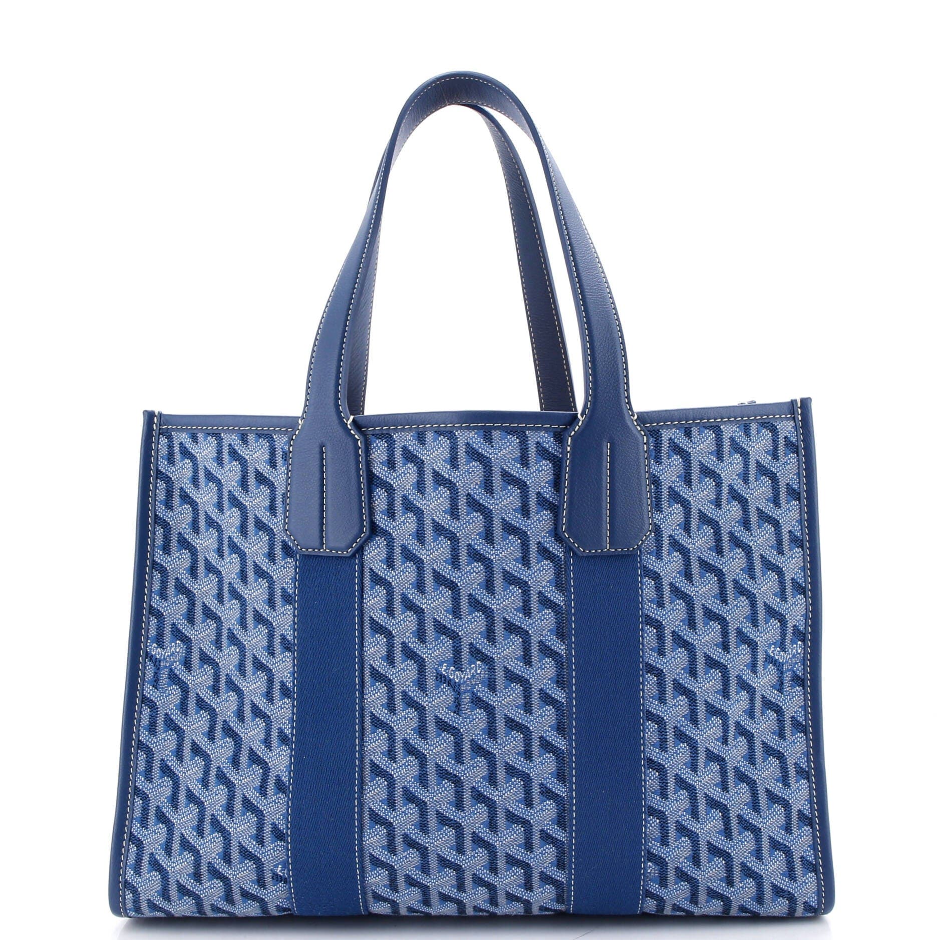 Pre-Owned Goyard Villette Tote Coated Canvas PM, Alternate, color, Blue