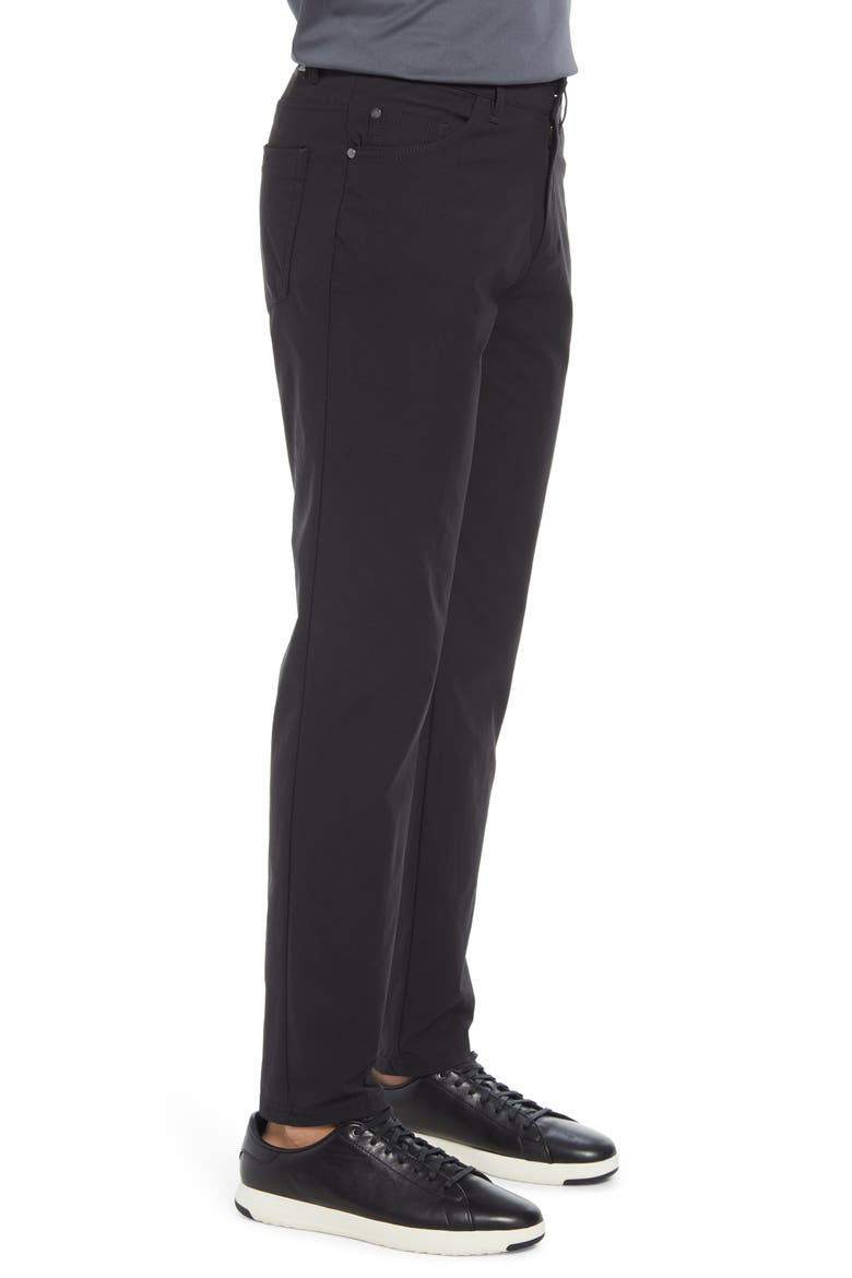 Go-To 5-Pocket Water Repellent Golf Pants, Alternate, color, BLACK