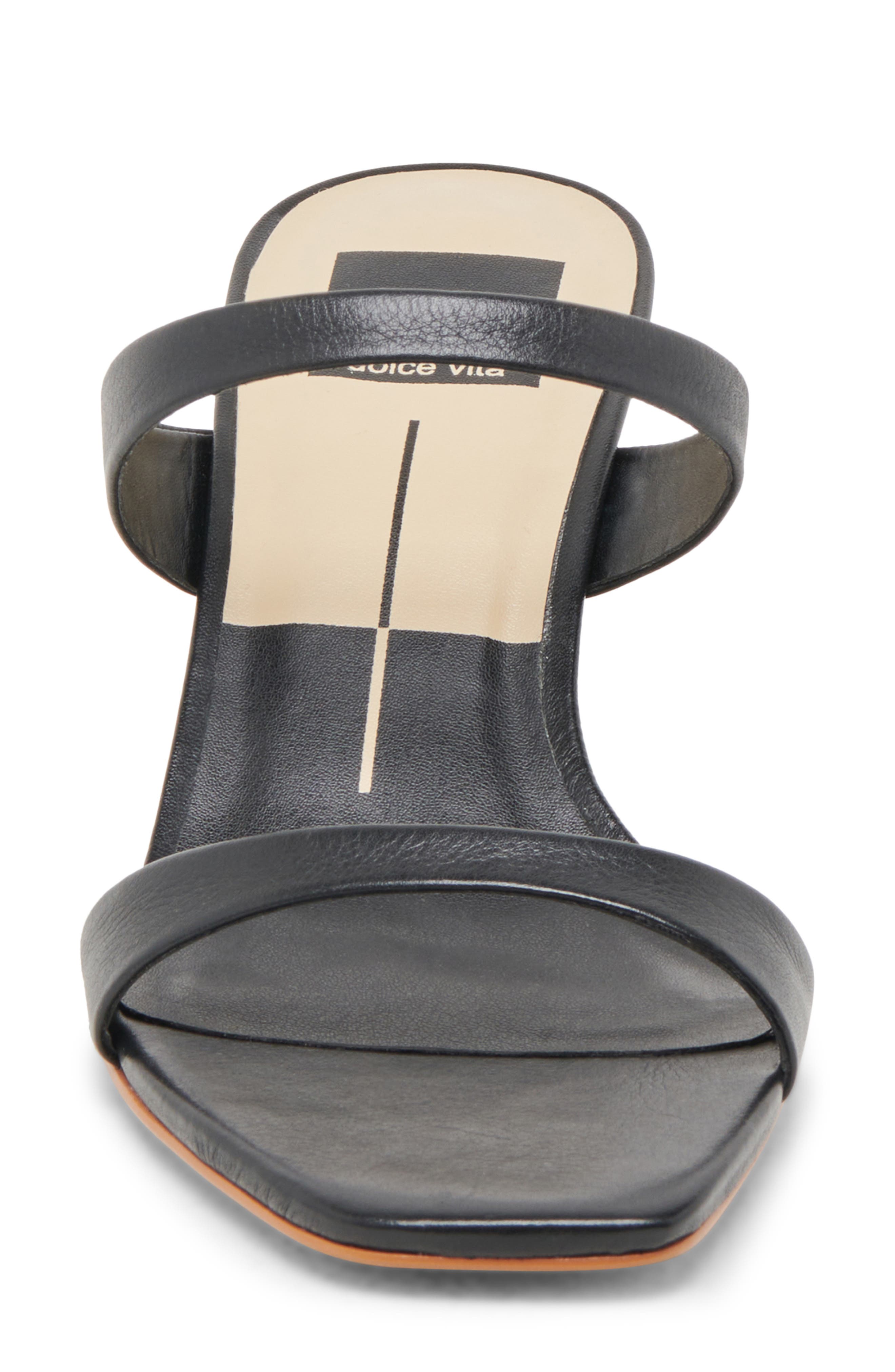 Dolce Vita Genora Slide Sandal, Alternate, color, Black Leather