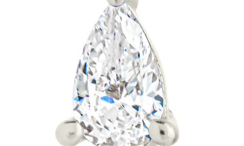 Sterling Forever Jacinda Cubic Zirconia Drop Earrings In Metallic