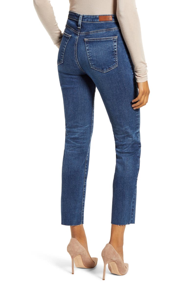 The Isabelle High Waist Ankle Straight Leg Jeans, Alternate, color, 13 YEARS CONSCIOUS