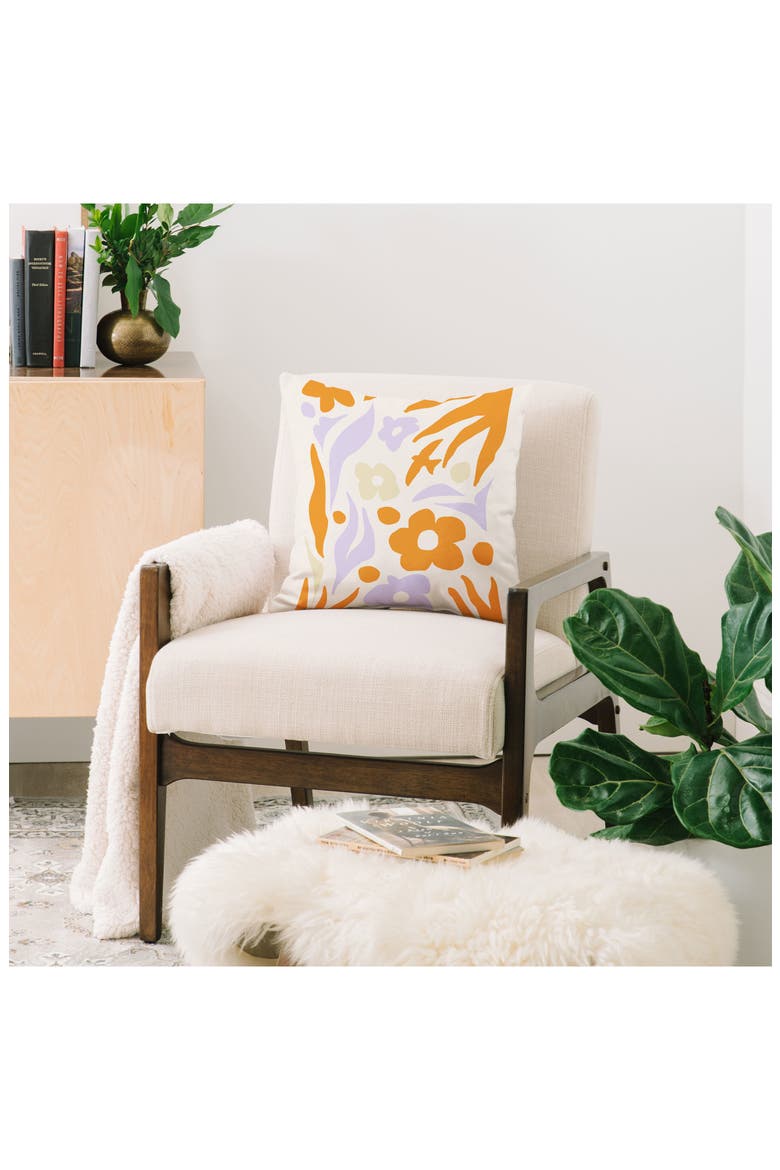 Grace Nature Vibes II Outdoor Throw Pillow, Alternate, color, ORANGE