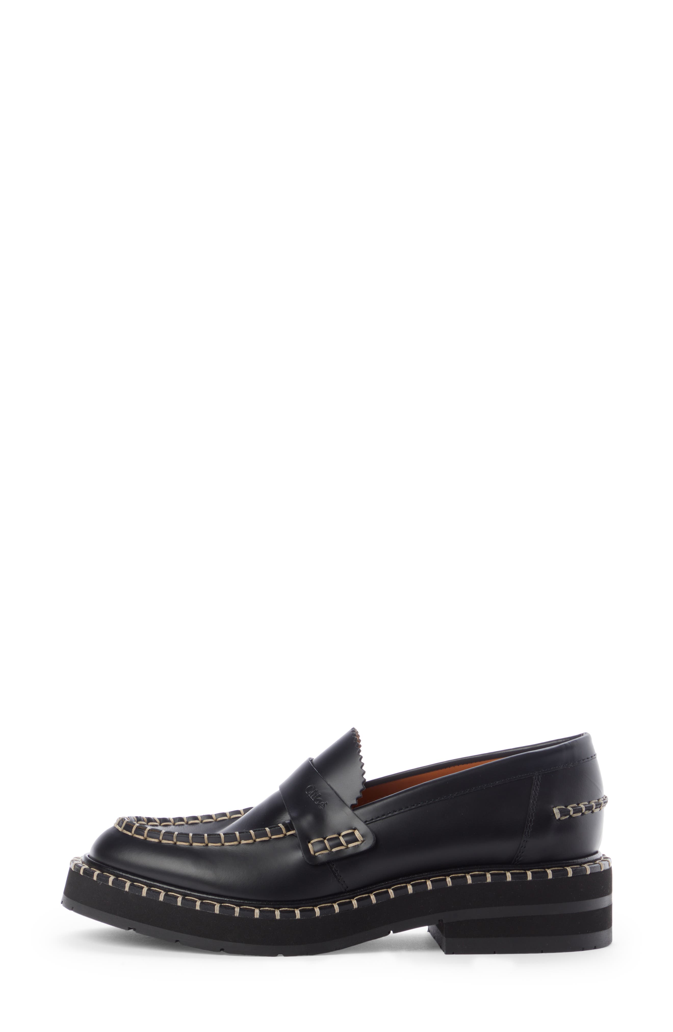 Chloé Noua Stitch Detail Loafer, Alternate, color, 