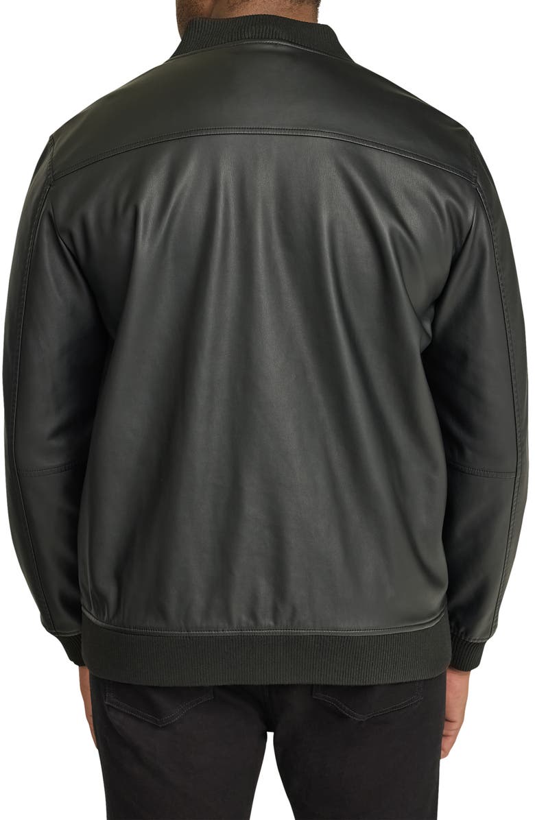 Johnny Bigg Curtis Faux Leather Bomber Jacket, Alternate, color, 