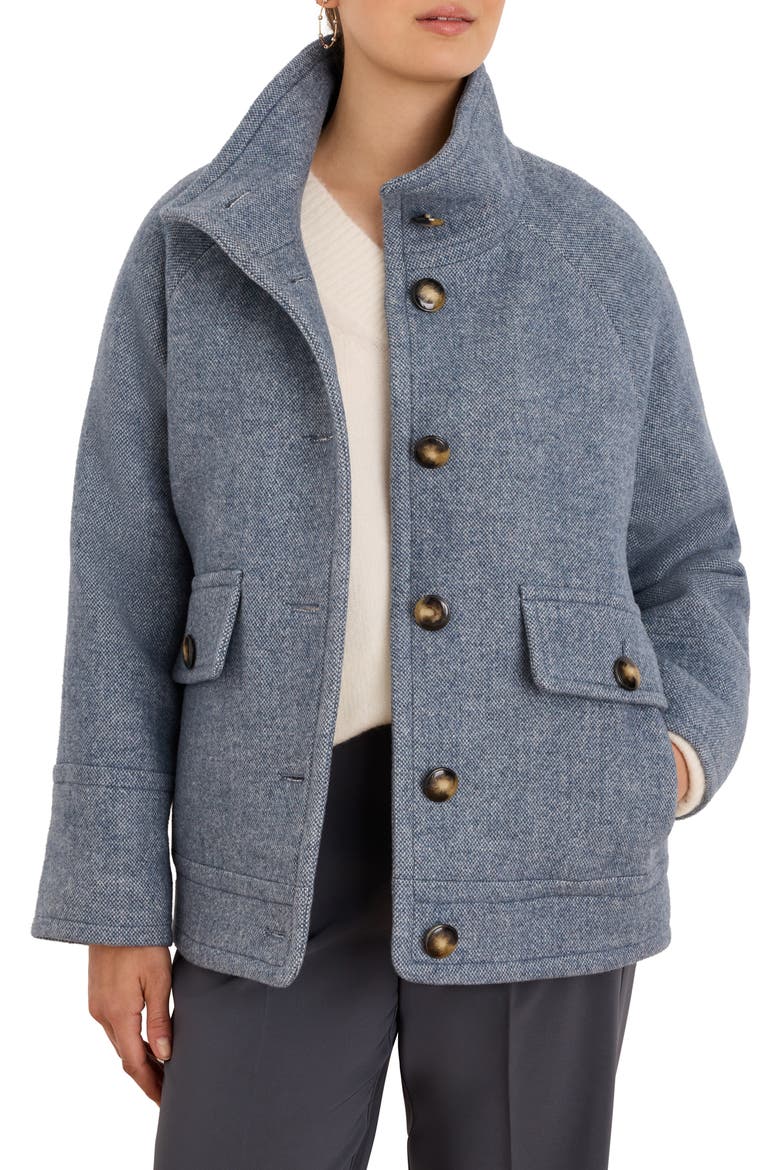 Wool & Alpaca Mod Coat, Main, color, BLUE MIX