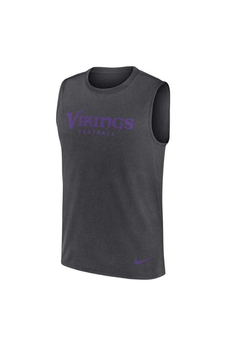 Nike Men's Nike Charcoal Minnesota Vikings Primetime Legend Performance Muscle Tank Top, Alternate, color, 