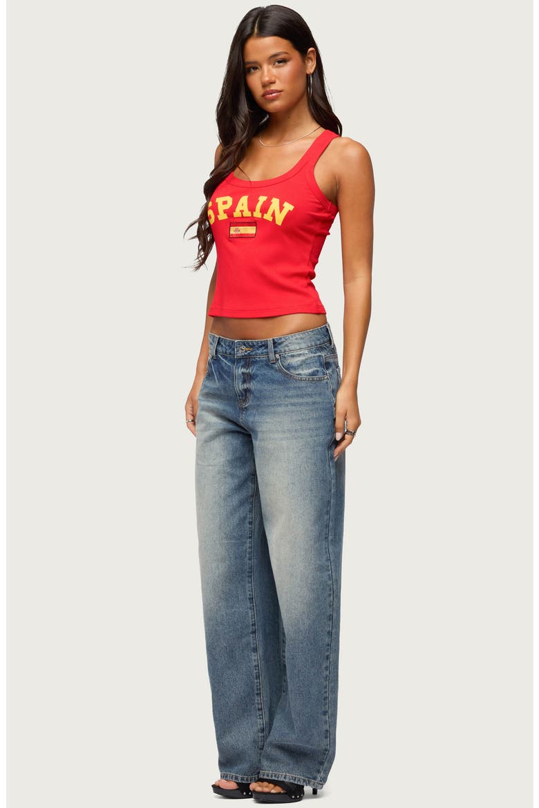 Spain Rib Tank, Alternate, color, RED