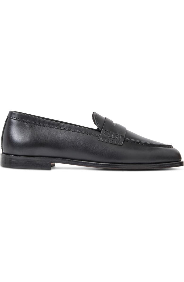 Bruno Magli Layla Penny Loafer, Alternate, color, Black Leather
