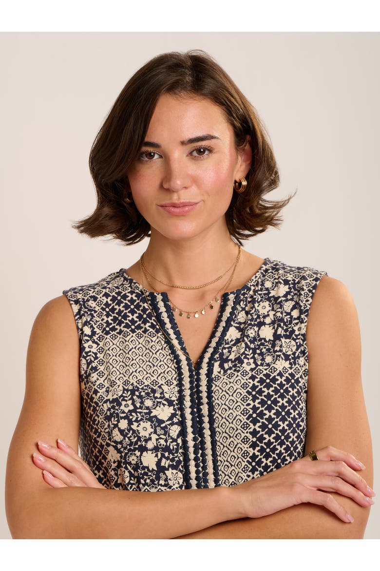 Amanda Printed Jumpsuit, Alternate, color, Navy