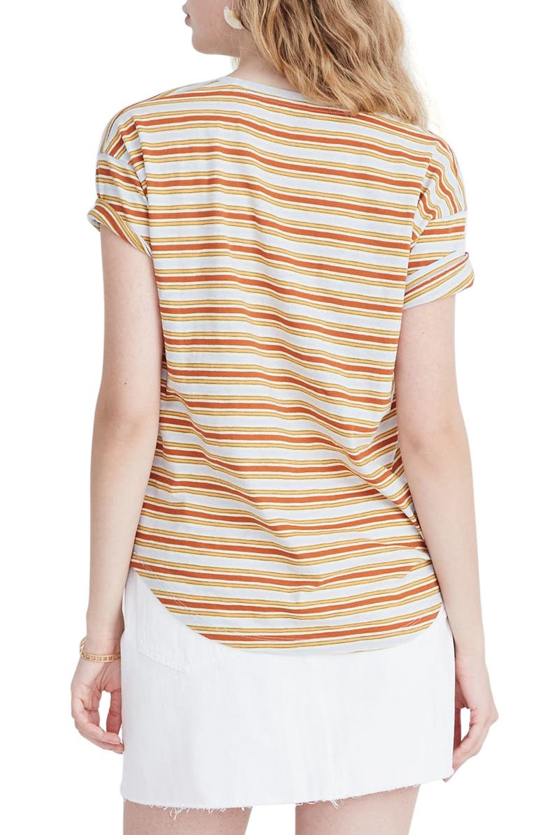 Madewell Whisper Cotton Stripe Crewneck Tee, Alternate, color,
