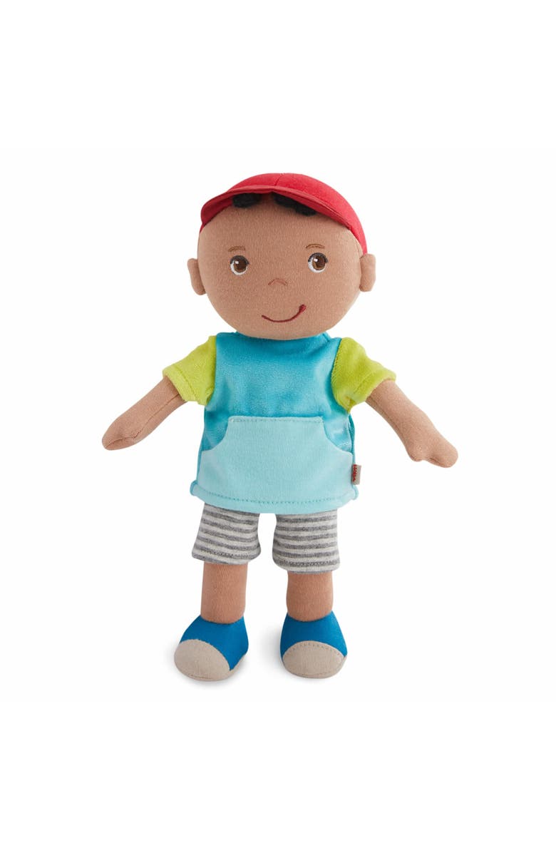 HABA Snug Up Gabriel - 10" Machine Washable Soft Doll, Main, color, Multi