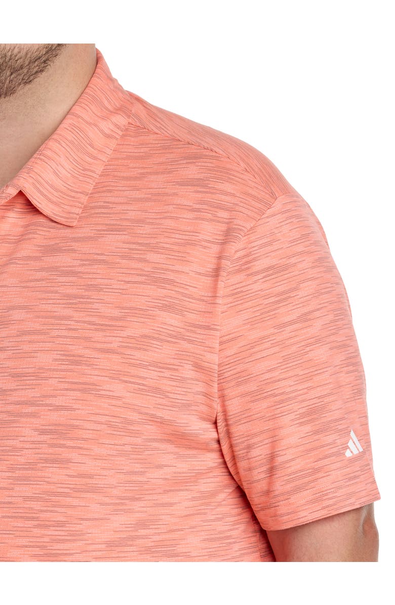adidas Spacedye Golf Polo Shirt, Alternate, color, Coral Fusion