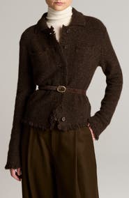 Vince Shrunken Donegal Cashmere Cardigan