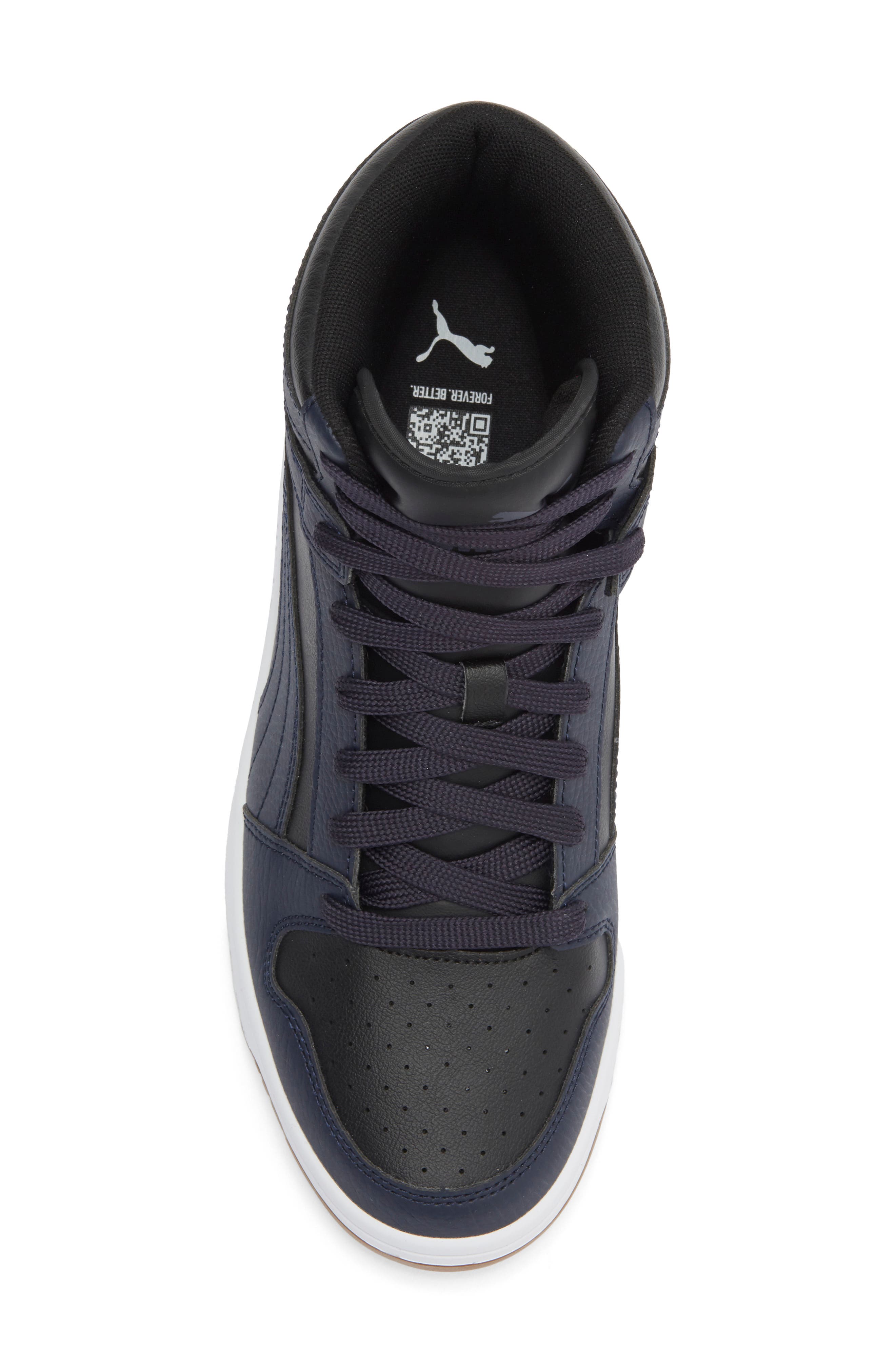 PUMA Rebound Layup High Top Sneaker, Alternate, color, Puma Black/ New Navy/ White