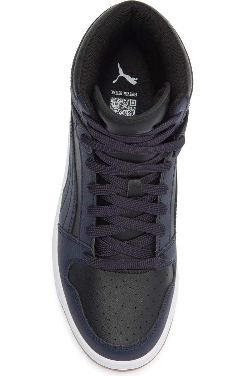 PUMA Rebound Layup High Top Sneaker, Alternate, color, Puma Black/ New Navy/ White