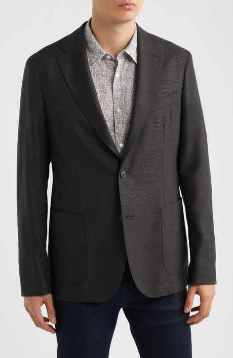 Hanry Slim Fit Brown Slub Virgin Wool Sport Coat