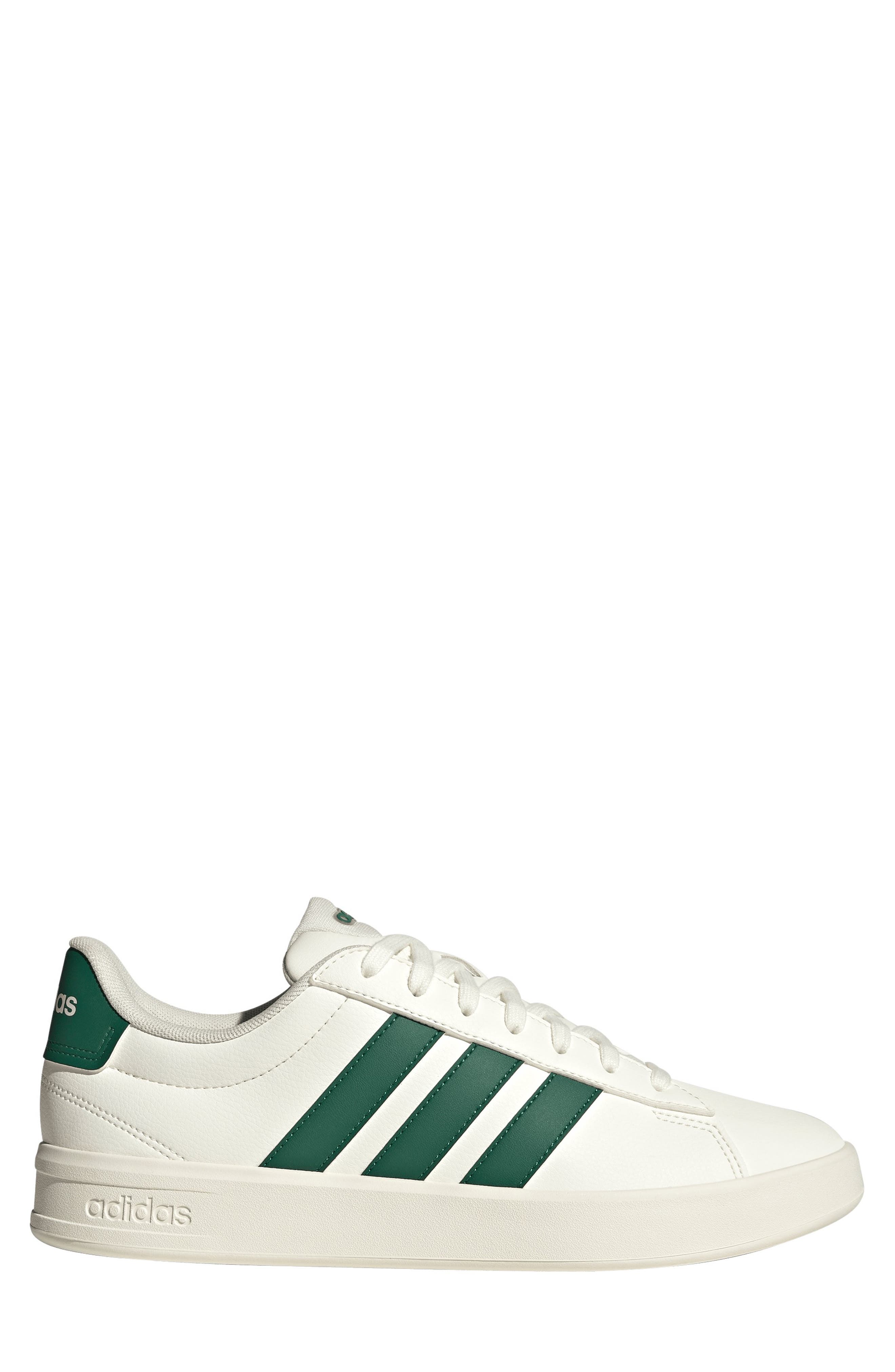 adidas Grand Court 3.0 Sneaker, Alternate, color, Off White/ Green/ Off White