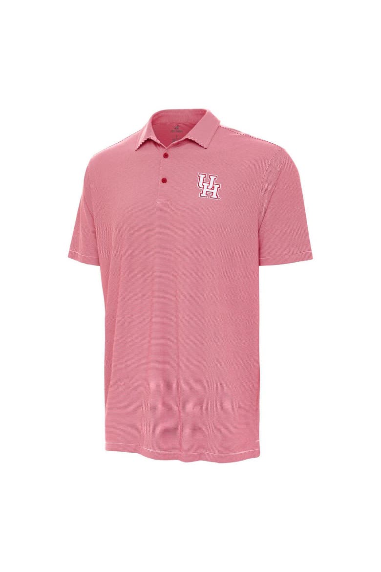 Men's Antigua Red Houston Cougars Twine Polo, Alternate, color, Red