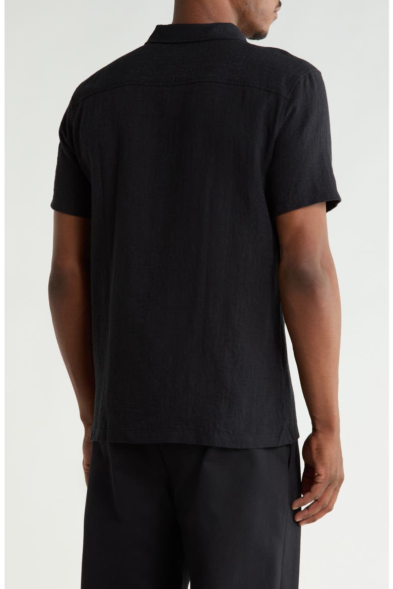 Domenico Resort Camp Shirt, Alternate, color, BLACK