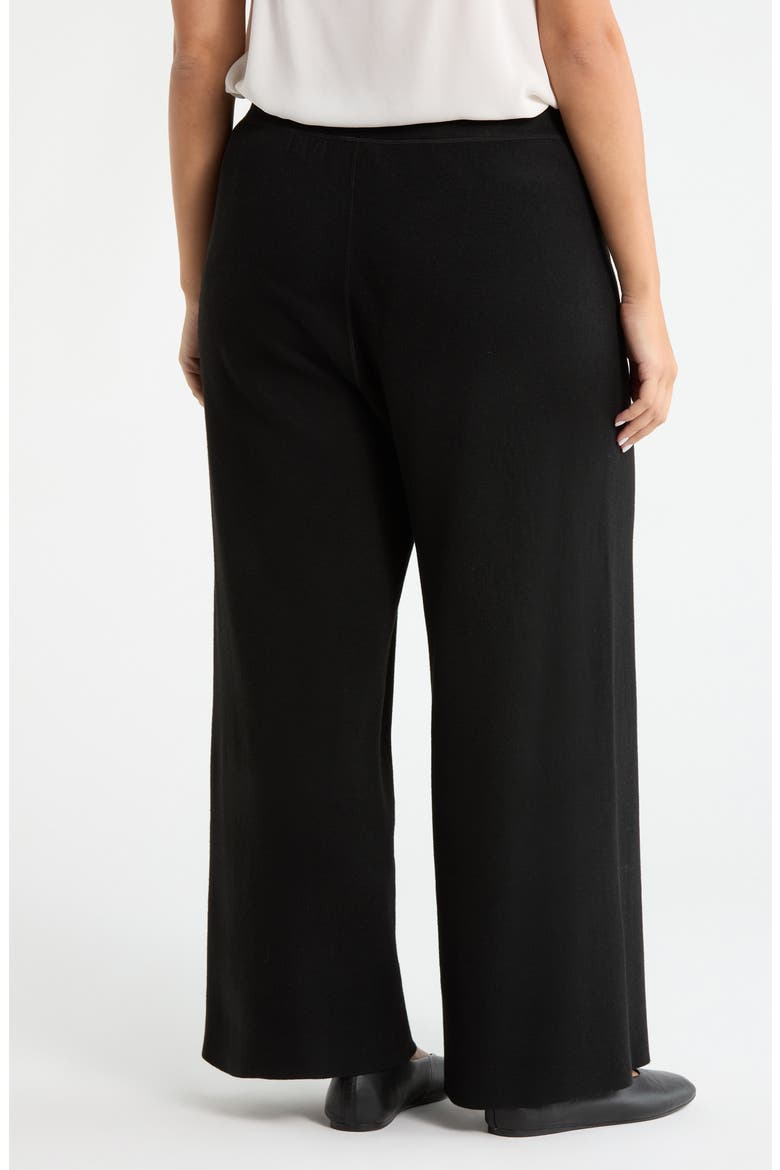 Odessa Reversible Pull-On Wide Leg Pants, Alternate, color, BLACK/ PEARL GREY MELANGE
