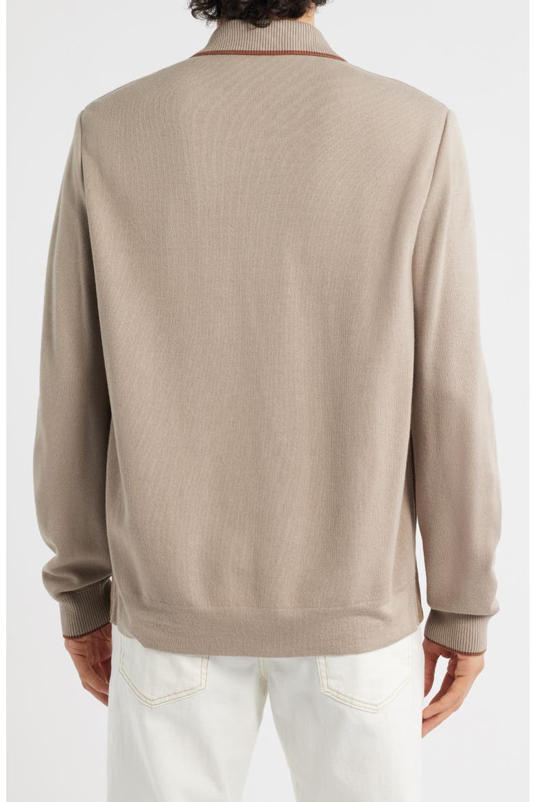 Ultralight Suede & Merino Wool Overshirt, Alternate, color, BEIGE