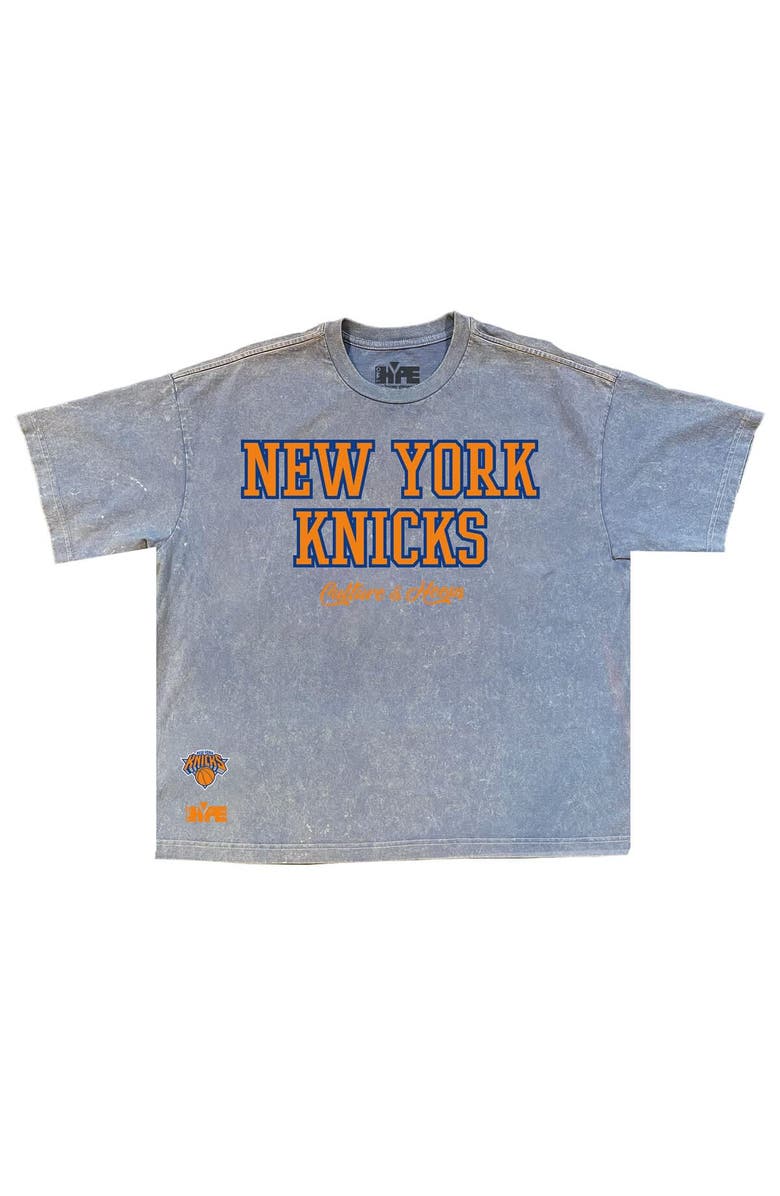 Two Hype Men's Powder Blue New York Knicks Culture Worldwide Collection Premium T-Shirt, Alternate, color, Powder Blue