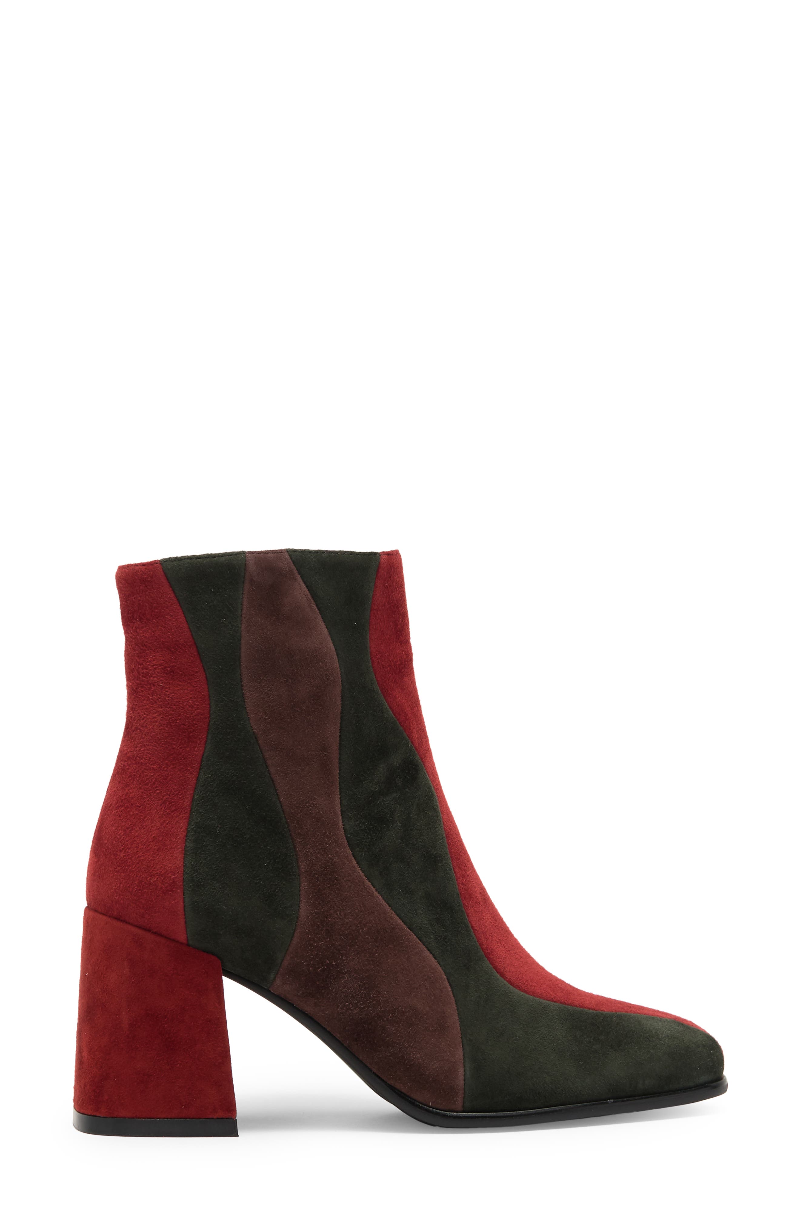 Lavalamp Bootie, Alternate, color, RUST SUEDE MULTI