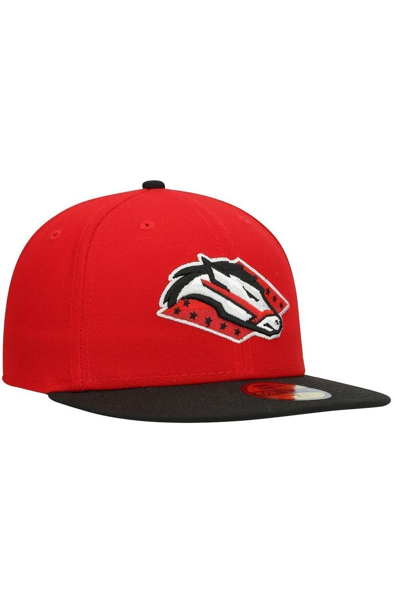 New Era Men's New Era Red Arkansas Travelers Authentic Collection Team Alternate 59FIFTY Fitted Hat, Alternate, color, 