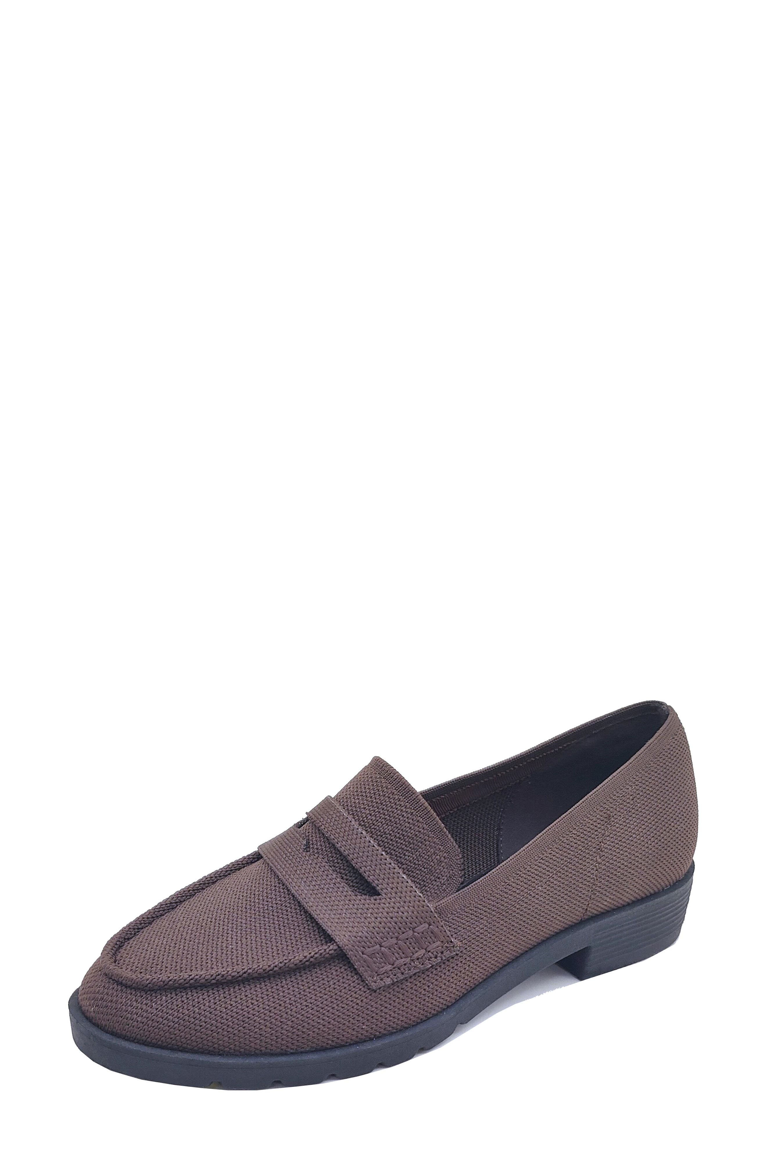 Reaction Kenneth Cole Feobe Knit Loafer, Alternate, color, Chocolate Knit