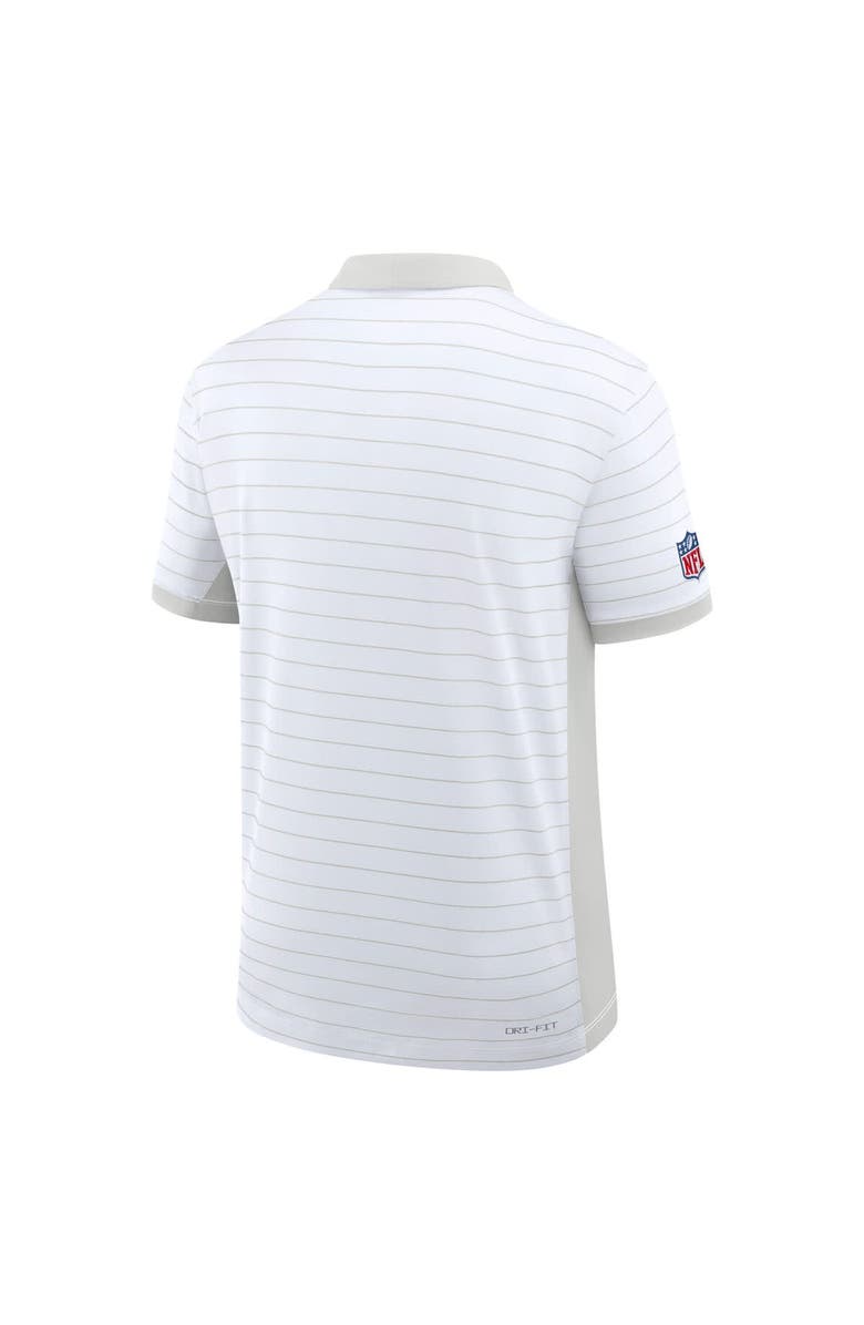 Nike Men's Nike White Chicago Bears Sideline Victory Stripe Dri-FIT Polo, Alternate, color, White