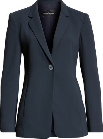 Emporio Armani Textured One-Button Blazer | Nordstrom